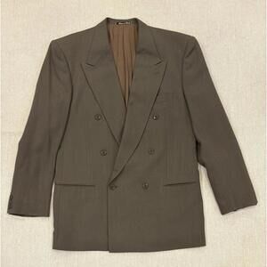 Armani "Mani" Vintage Double Breasted Jacket, Size 42R Drop 7 100% Virgin Wool